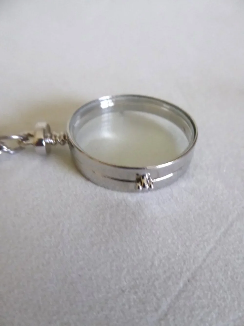 NEW GLASS MEMENTO LOCKET PENDANT SILVER METAL BRACELET JEWELRY KEEPSAKE